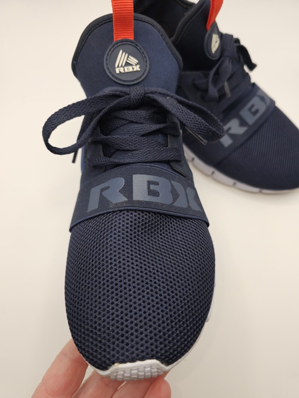 RBX Women's Navy Blue Athletic Sneakers with Red Pull Tabs, Size 6.5 - Picture 10 of 10
